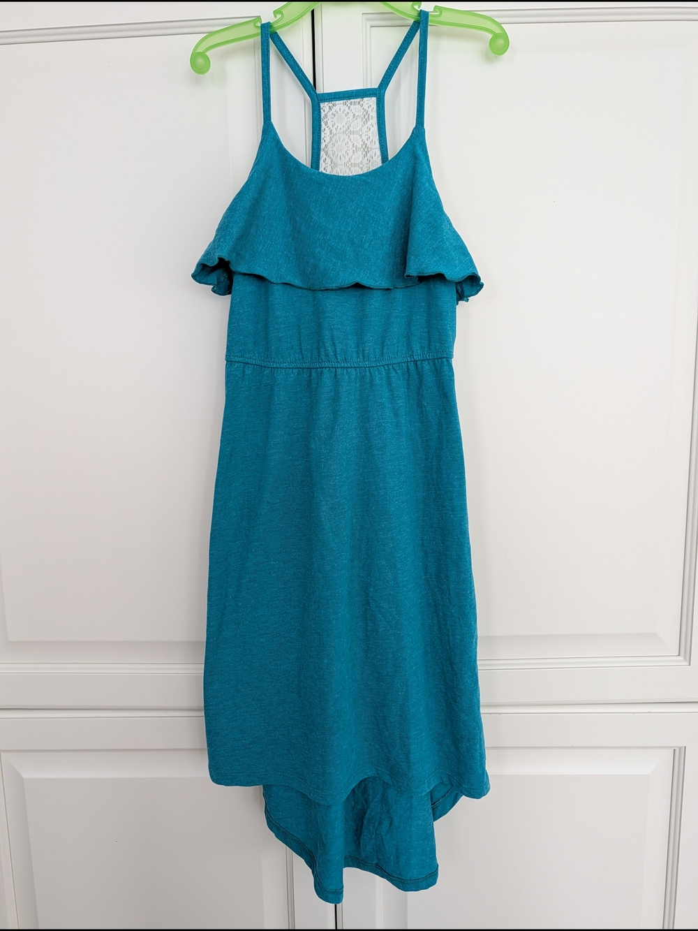 5/$20 George Teal High-Low Dress – Girls 7-8
